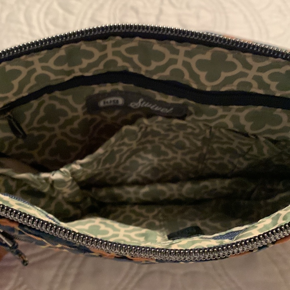 Lug Bag Womens Swivel Convertible Crossbody Floral Quilted Blue Shoulder Purse - Picture 6 of 12